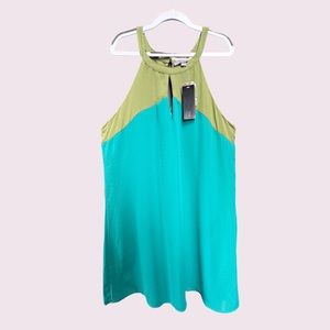 NWT Tinley Road Women Dress Sleeveless Lightweight Casual Size M Green & Aqua